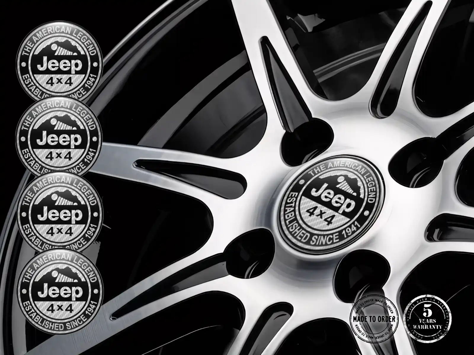 Jeep Adesivi Cerchio Auto Design Cupola Stiloso Lusso